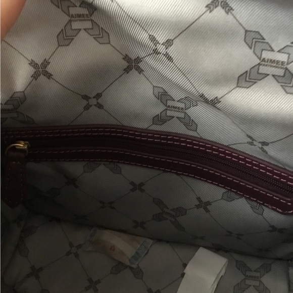 Aimee Kestenberg Purple Leather Cross Body Bag New with tags - Picture 5 of 7